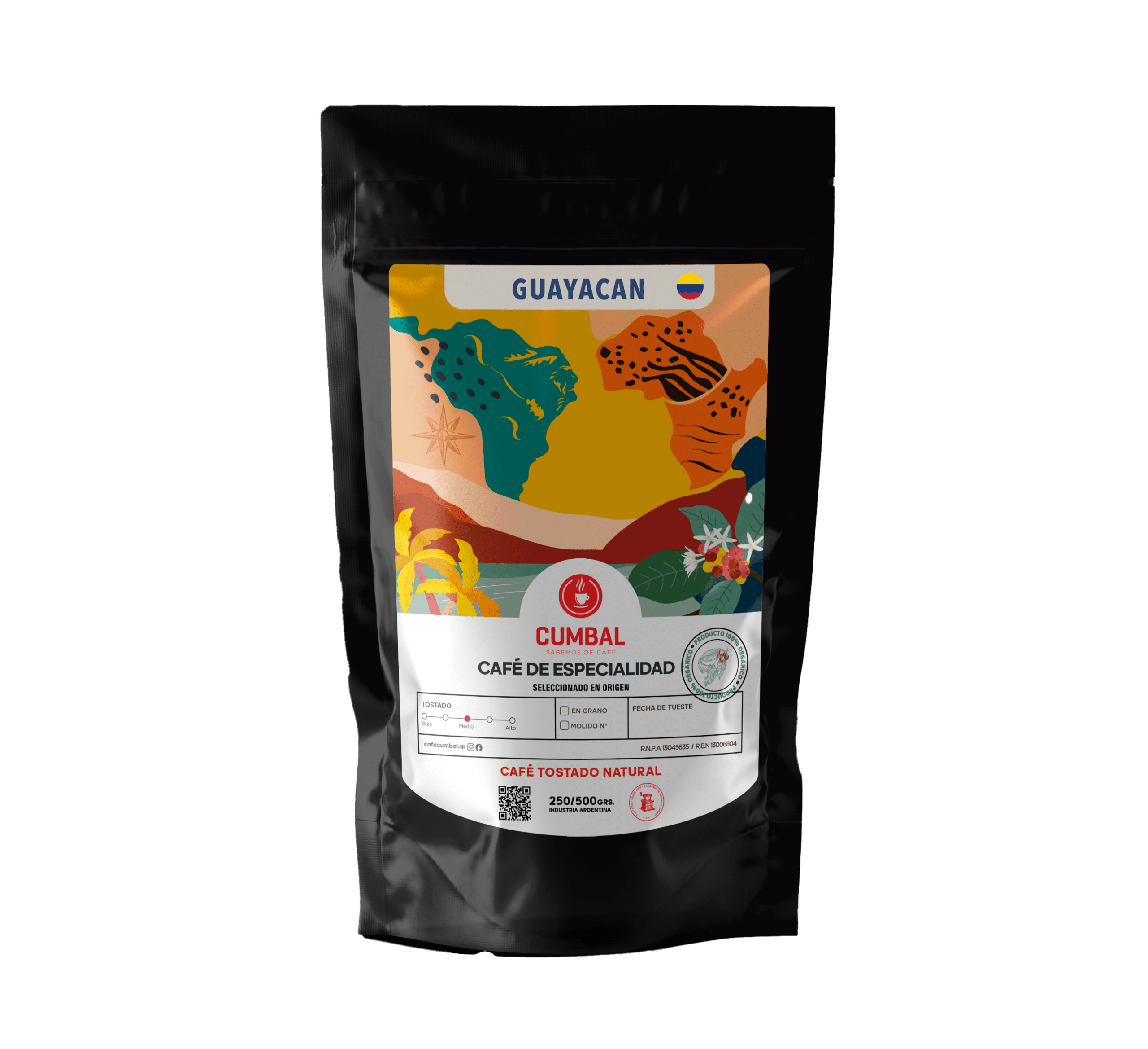 café guayacan 250 gr., café cumbal, café de colombia, café de especialidad